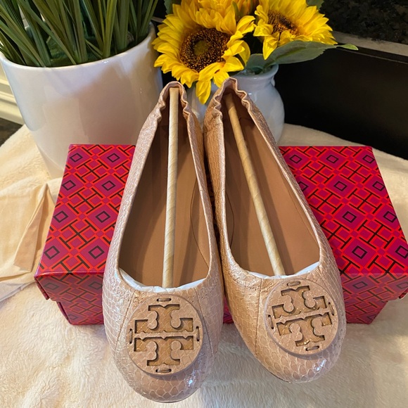 ✨Authentic ✨TORY BURCH MINNIE TRAVEL BALLET - Picture 5 of 10